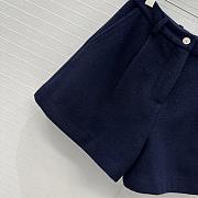Colestore Chanel Shorts Wool & Cashmere Tweed Navy Blue - 2