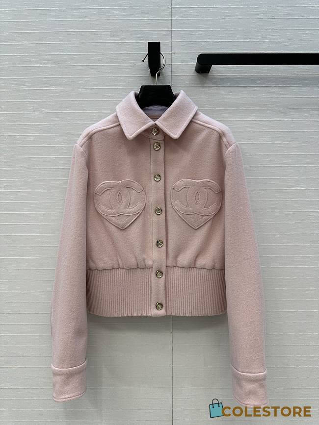 Colestore Chanel Blouson  Wool & Cashmere Tweed Light Pink - 1