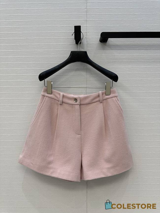 Colestore Chanel Shorts Wool & Cashmere Tweed Light Pink - 1