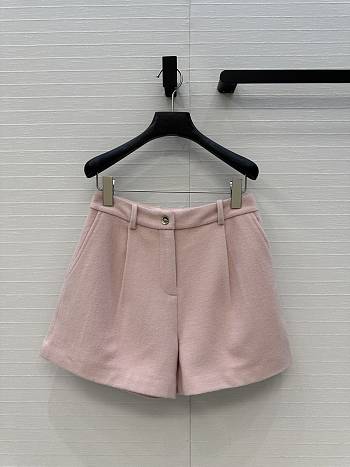 Colestore Chanel Shorts Wool & Cashmere Tweed Light Pink
