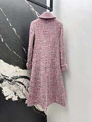 Colestore Chanel Coat Wool & Mohair Tweed  Pink, Ecru & Green - 6