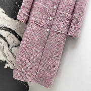 Colestore Chanel Coat Wool & Mohair Tweed  Pink, Ecru & Green - 4