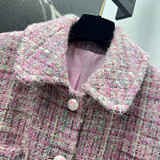 Colestore Chanel Coat Wool & Mohair Tweed  Pink, Ecru & Green - 3