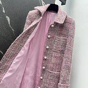 Colestore Chanel Coat Wool & Mohair Tweed  Pink, Ecru & Green - 2
