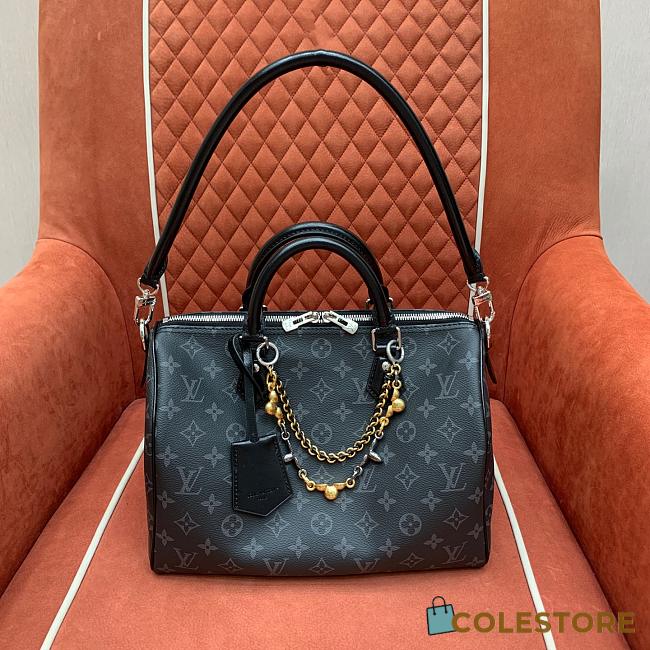 Colestore Louis Vuitton Speedy Bandoulière Soft 30 in Monogram Eclipse Canvas M15102 30 x 21 x 17cm - 1