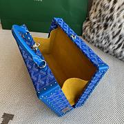 Colestore Goyard Grand Hôtel Trunk Bag Sky Blue 24.5x19x7.5cm - 4