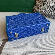 Colestore Goyard Grand Hôtel Trunk Bag Sky Blue 24.5x19x7.5cm - 2