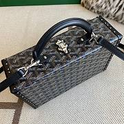 Colestore Goyard Grand Hôtel Trunk Bag Black 24.5x19x7.5cm - 6