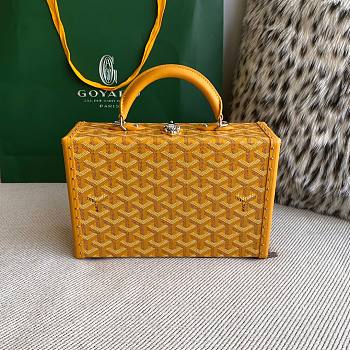 	 Colestore Goyard Grand Hôtel Trunk Bag Yellow 24.5x19x7.5cm