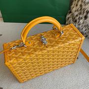 	 Colestore Goyard Grand Hôtel Trunk Bag Yellow 24.5x19x7.5cm - 2