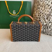 	 Colestore Goyard Grand Hôtel Trunk Bag Black & Tan 24.5x19x7.5cm - 1
