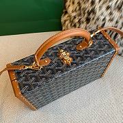 	 Colestore Goyard Grand Hôtel Trunk Bag Black & Tan 24.5x19x7.5cm - 6