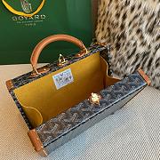 	 Colestore Goyard Grand Hôtel Trunk Bag Black & Tan 24.5x19x7.5cm - 3