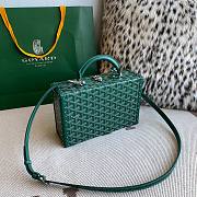 	 Colestore Goyard Grand Hôtel Trunk Bag Green 24.5x19x7.5cm - 3