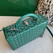 	 Colestore Goyard Grand Hôtel Trunk Bag Green 24.5x19x7.5cm - 2