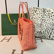Colestore Goyard Goyardine Coral Anjou PM Embroidered Seahorse Bag Palladium Hardware in Coral 47x27x16cm - 6