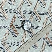 Colestore Goyard Goyardine Coral Anjou PM Embroidered Seahorse Bag Palladium Hardware in White 47x27x16cm - 5
