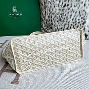 Colestore Goyard Goyardine Coral Anjou PM Embroidered Seahorse Bag Palladium Hardware in White 47x27x16cm - 2