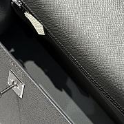 Colestore Hermes Kelly 25 Haas Epsom Leather in Cloud Gray / Milky White 25cm - 4