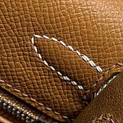 Colestore Hermes Kelly 25 Haas Epsom Leather in Gold / Milky White / Black 25cm - 6