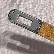 Colestore Hermes Kelly 25 Haas Epsom Leather in Dreamy Purple / Milk Tea 25cm - 6