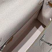 Colestore Hermes Kelly 25 Haas Epsom Leather in Dreamy Purple / Milk Tea 25cm - 2
