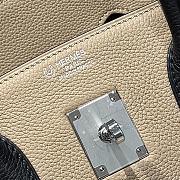 Colestore Hermes Birkin 35 Bicolor Craie and Black Togo Leather with Palladium Hardware 35cm - 4