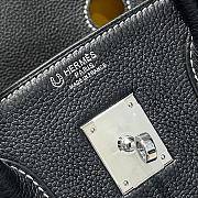 Colestore Hermes Birkin 35 Bicolor Black / Amber Yellow with Silver Hardware 35cm - 5