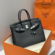 Colestore Hermes Birkin 35 Bicolor Black / Amber Yellow with Silver Hardware 35cm - 3