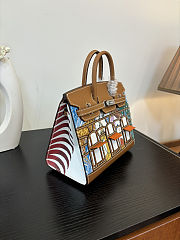 Colestore Hermes Birkin 20 Printed Togo Leather in Gold with Palladium Hardware 20cm - 6