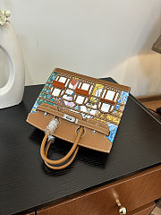 Colestore Hermes Birkin 20 Printed Togo Leather in Gold with Palladium Hardware 20cm - 4