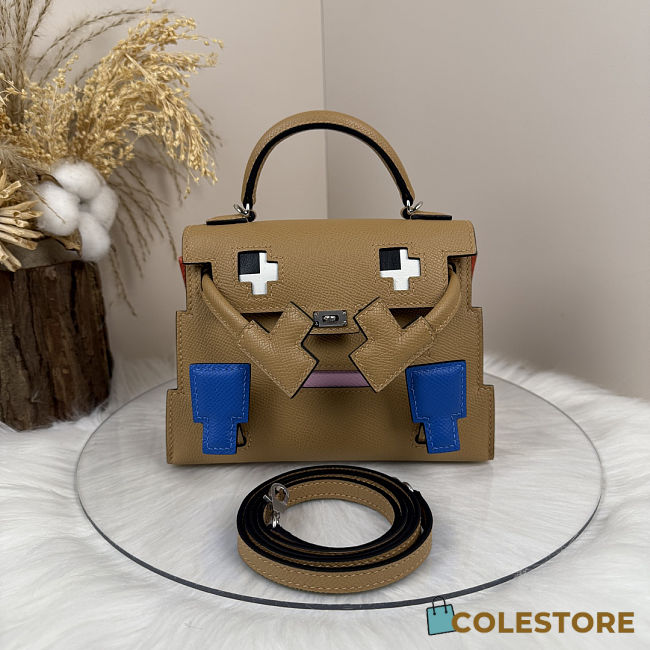 Colestore Hermes Epsom Quelle Idole Kelly Doll Brown 16.5 x 11.5 x 7 cm - 1