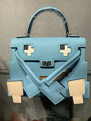 Colestore Hermes Epsom Quelle Idole Kelly Doll Blue 16.5 x 11.5 x 7 cm - 1