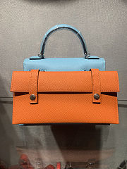 Colestore Hermes Epsom Quelle Idole Kelly Doll Blue 16.5 x 11.5 x 7 cm - 2