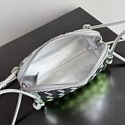 Colestore Bottega Veneta Concert Pouch Silver/Fresh Mint 18.5x11.5x8.5cm - 3