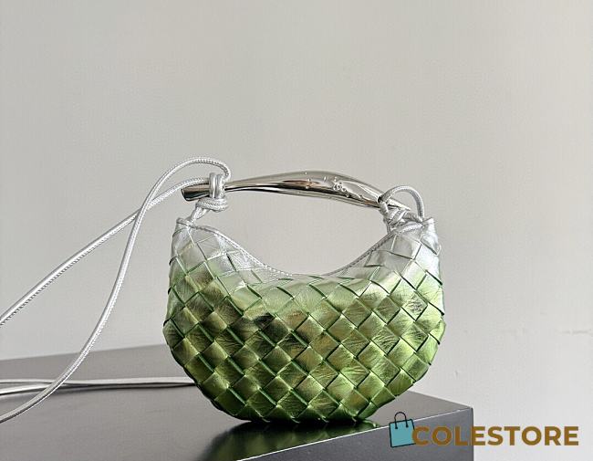 Colestore Bottega Veneta Baby Sardine Fresh Mint/Silver 20x12x2.5cm - 1