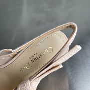 Colestore Dior J'Adior Slingback Pump Transparent Mesh and Beige Plumetis Heel 10.5cm - 3