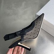 Colestore Dior J'Adior Slingback Pump Transparent Mesh and Black Plumetis Heel 10.5cm - 2