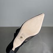 Colestore Dior J'Adior Slingback Pump Transparent Mesh and Black Plumetis Heel 6.5cm - 5