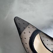 Colestore Dior J'Adior Slingback Pump Transparent Mesh and Black Plumetis Heel 6.5cm - 6
