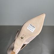 Colestore Dior J'Adior Slingback Pump Transparent Mesh and Beige Plumetis Heel 6.5cm - 6