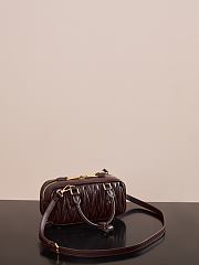 Colestore Miu Miu Regular Arcadie Matelassé Nappa Leather Bag Brown 22x10.5x7.5cm - 5