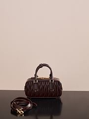 Colestore Miu Miu Regular Arcadie Matelassé Nappa Leather Bag Brown 22x10.5x7.5cm - 6