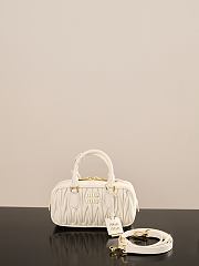 Colestore Miu Miu Regular Arcadie Matelassé Nappa Leather Bag White 22x10.5x7.5cm - 1