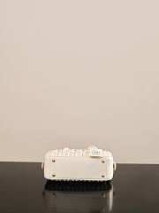 Colestore Miu Miu Regular Arcadie Matelassé Nappa Leather Bag White 22x10.5x7.5cm - 5