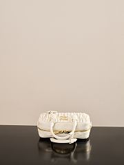 Colestore Miu Miu Regular Arcadie Matelassé Nappa Leather Bag White 22x10.5x7.5cm - 3