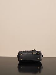 Colestore Miu Miu Regular Arcadie Matelassé Nappa Leather Bag Black 22x10.5x7.5cm - 2