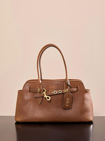 Colestore Miu Miu Aventure Nappa Leather Bag Oak Large 44x22.5x14.5cm