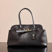 	 Colestore Miu Miu Aventure Nappa Leather Bag Black Large 44x22.5x14.5cm - 1