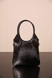 Colestore Miu Miu Ivy Patent Naplak Leather Tote Bag Black 24x20cm - 4